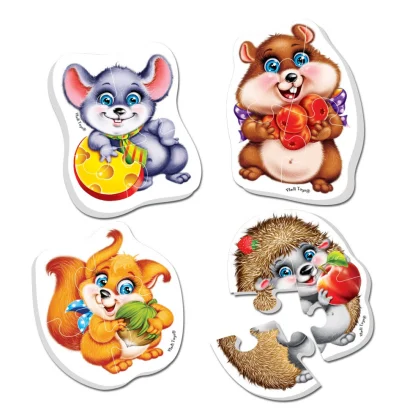 Дитячі бебі пазли "Жучки" VT1106-89 картинки - 4 шт