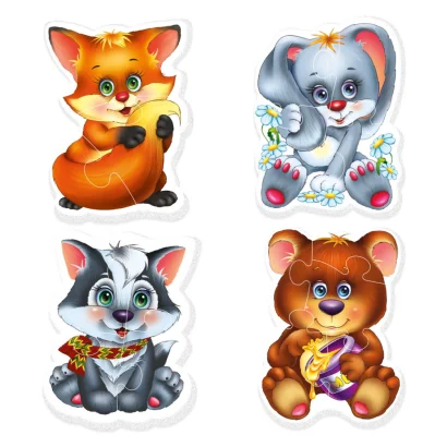 Дитячі бебі пазли "Лісові мешканці" VT1106-79 укр. мовою