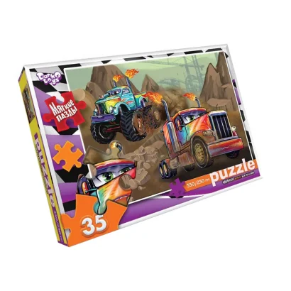 М'які пазли "Монстркар" S35-10-16, 35 елементів