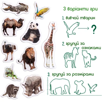 Набір магнітів Зоо 19шт ML4031-02 EN