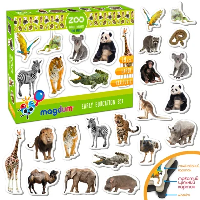 Набір магнітів Зоо 19шт ML4031-02 EN