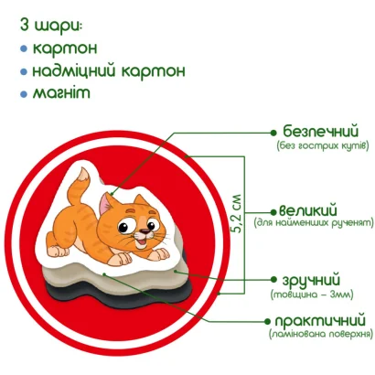 Набір магнітів Magdum Тварини ML4031-16 EN