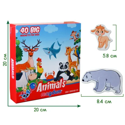 Набір магнітів Magdum Тварини ML4031-16 EN