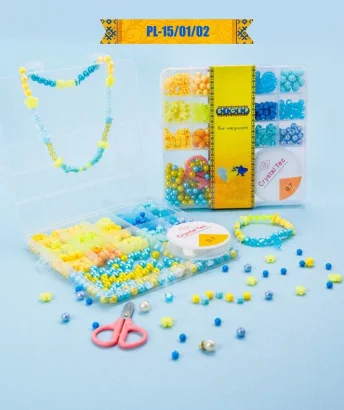 Набір бісеру для виготовлення креативних аксесуарів PL-15/01/02 намистини, бісер, підвіски