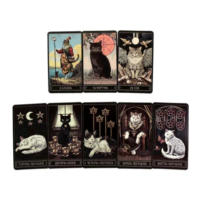Гадальні карти Таро 30882 колода 78 карт, карта з посиланням на інструкцію
