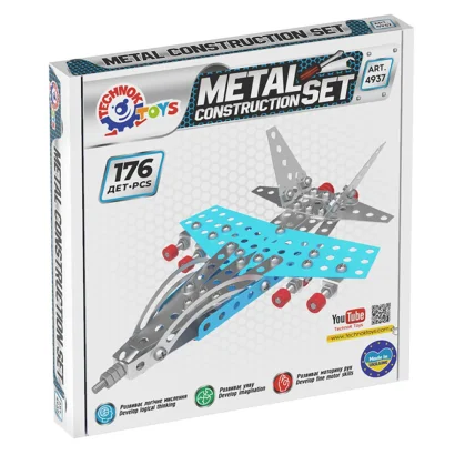 Дитячий металевий конструктор &quot;Винищувач&quot; 4937TXK 176 деталей