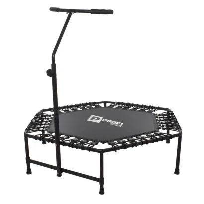 Батут для фітнесу з поручнем MS 3256, 125 см