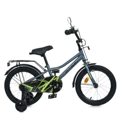 Велосипед дитячий MB 16014-1 колеса 16 дюймів, чорний