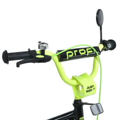 Велосипед дитячий MB 18015-1 колеса 18 дюймів, чорно-зелений