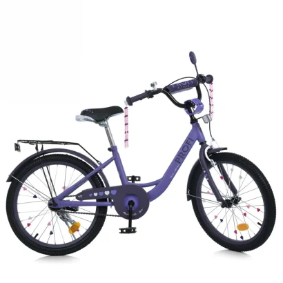 Велосипед дитячий MB 20043-1 колеса 20 дюймів, фіолетовий