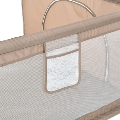 Дитячий манеж MR 1339-BG, бежевий, ширина з ніжками 132 см