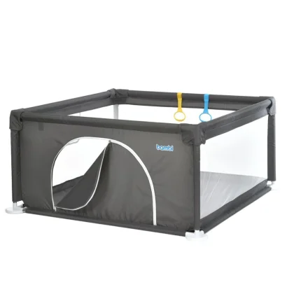 Дитячий манеж MR 1339-G, сірий, ширина з ніжками 132 см