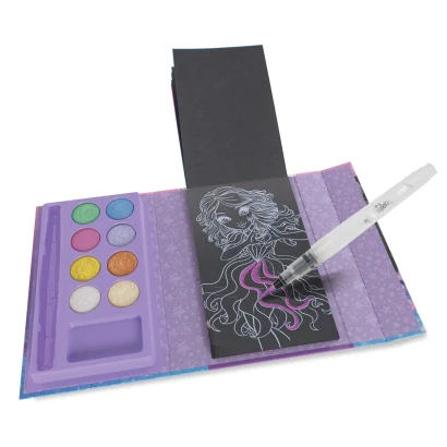 Набір для творчості NEBULOUS STARS &ndash; РОЗМАЛЬОВКА З ВОДОЮ, ЧОРНІ АРКУШІ: ВІЗЬМИ В ДОРОГУ