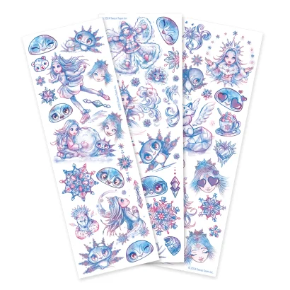 Набір тимчасових татуювань NEBULOUS STARS &ndash; БОДІ-АРТ: ЗІРКОВІ МАЛЮНКИ (в асорт.)