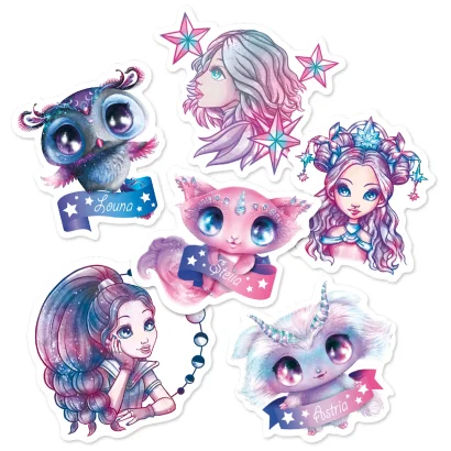 Набір вінілових наліпок NEBULOUS STARS &ndash; ЗІРКИ ТУМАННОГО СВІТУ (в ас.)