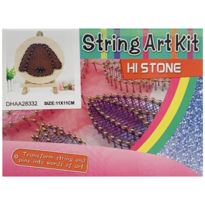 Дитячий набір для творчості стрінг-арт "Песик" YG0115(28332) дерев'яна основа