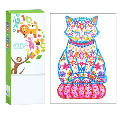 Дитячий набір для творчості Алмазна мозаїка "Кішка" ST004