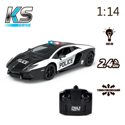 Автомобіль KS DRIVE на р/к - LAMBORGHINI AVENTADOR POLICE (1:14, 2.4Ghz)