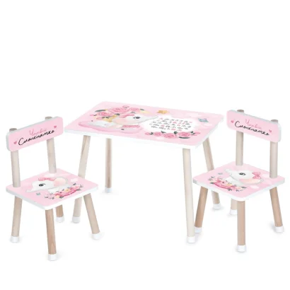 Дитячий столик M 501-14 стільниця 60 х 40 см, 2 стільчики