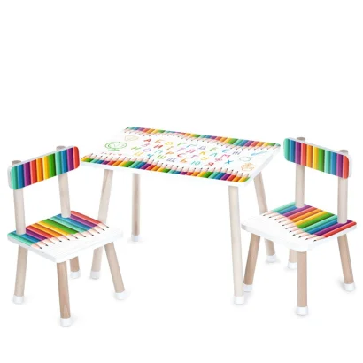Дитячий столик M 501-21 стільниця 60 х 40 см, 2 стільчики