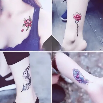 Набір дитячих тимчасових татуювань "Кольорові міні №1" color-tattoo-mini-set-30