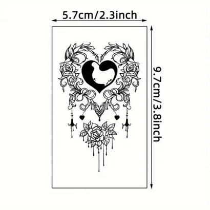 Набір дитячих тимчасових татуювань "Чорні міні №4" black-tattoo-mini-set-4-H
