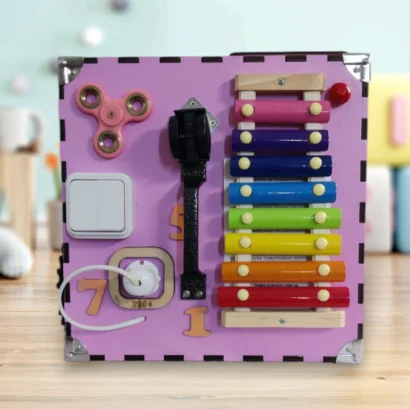 Розвиваюча іграшка Бізікуб Temple Group TG200132 30х30х30см Рожевий