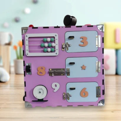 Розвиваюча іграшка Бізікуб Temple Group TG200132 30х30х30см Рожевий