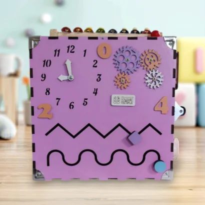 Розвиваюча іграшка Бізікуб Temple Group TG200132 30х30х30см Рожевий