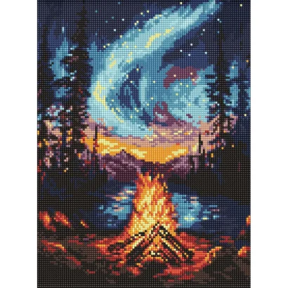 Алмазна мозаїка "Північне сяйво" &copy;art_selena_ua AMO8133, 30х40 см  