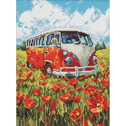 Алмазна мозаїка "Подорож у червоне" &copy;art_selena_ua AMO8215, 30х40 см