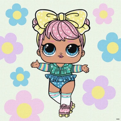 Картина за номерами "L.O.L. Surprise! Spring Bling Dawn" KHO1101, 40х40 см