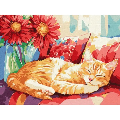 Картина за номерами "Денний сон" &copy;art_selena_ua KHO6709, 30х40 см