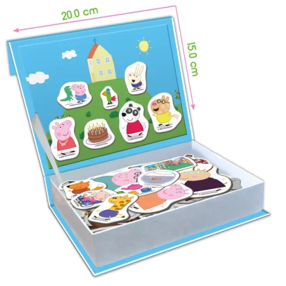 Набір магнітів "Магнітна історія Сім'я Пеппи" МЕ 5031-15, 68 магнітних деталей