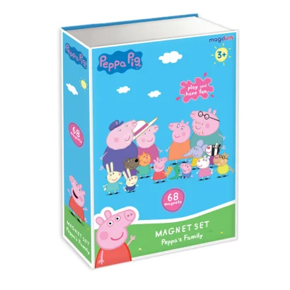 Набір магнітів "Магнітна історія Сім'я Пеппи" МЕ 5031-15, 68 магнітних деталей