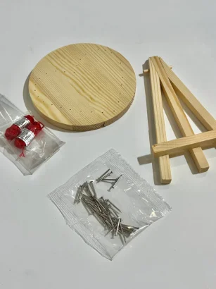 Дитячий набір для творчості стрінг-арт "Серце" YG0115(28276) дерев'яна основа