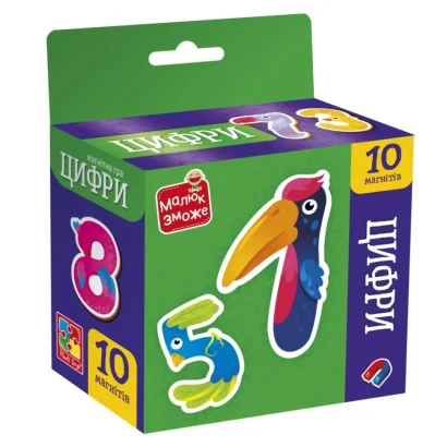 Дитячий набір магнітів "Цифри" VT3106-37, 10 магнітів