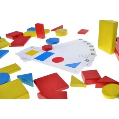 Дерев'яна розвиваюча гра "Логічні блоки Дьенеша" QB700-006, 48 елементів 