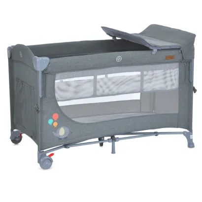 Ліжечко-манеж 2 в 1 UNITY+ ME 1098 Gray, до 13 кг