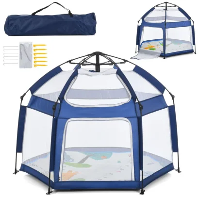 Дитячий манеж MR 1512 Sapphire Blue 146&times;127&times;110 см