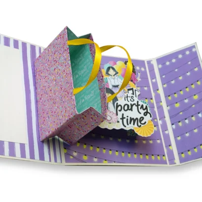 Набір для створення pop-up листівки "Party Girl" FDGCK-052, 14 x 16 см