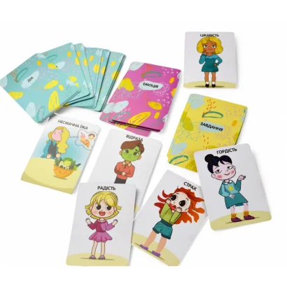 Настільна гра "Емоції" 2262-UM 37 карток, 7 варіантів гри