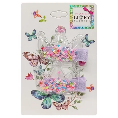 Дитячі шпильки для волосся "Корона" T18456(Multicolor)