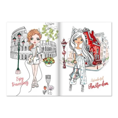 Дитяча розмальовка "Girls Travel" РМ-88-01 серія "Dream &amp; Style"