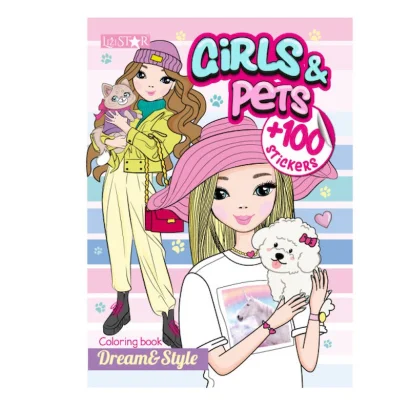 Дитяча розмальовка "Girls&amp;Pets" РМ-88-02 серія "Dream &amp; Style"