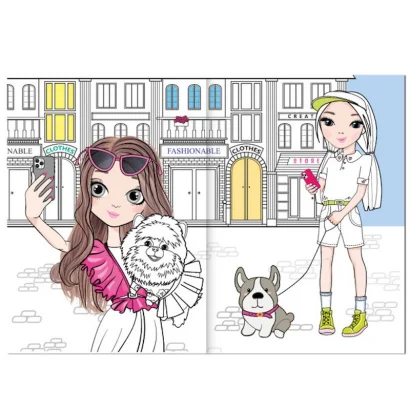 Дитяча розмальовка "Girls&amp;Pets" РМ-88-02 серія "Dream &amp; Style"