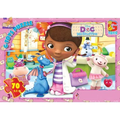 Дитячий пазл "Лікар Плюшева" DP00642 постер 70 елементів