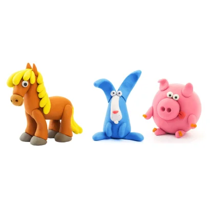 Набір пластиліну, що самостійно твердіє ЛІПАКА &ndash; Порося, кінь, кролик 60023-UA01