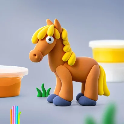 Набір пластиліну, що самостійно твердіє ЛІПАКА &ndash; Порося, кінь, кролик 60023-UA01