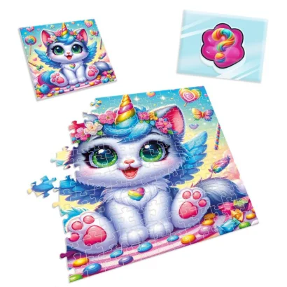 Дитячі пазли з сюрпризом "Котик-єдиноріжка" VT 8030-07, 180 деталей